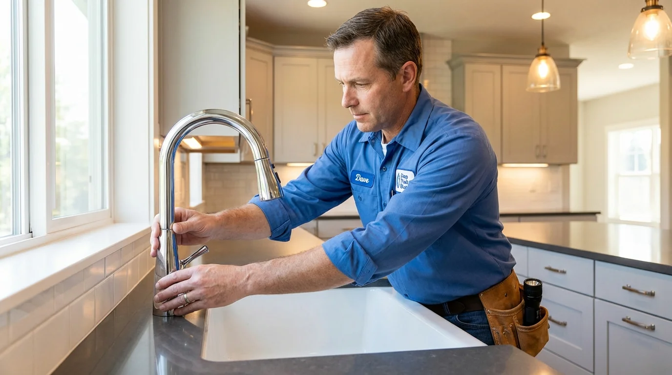 Kitchen faucet installation by Johns Plumbing LLC in Palos Hills