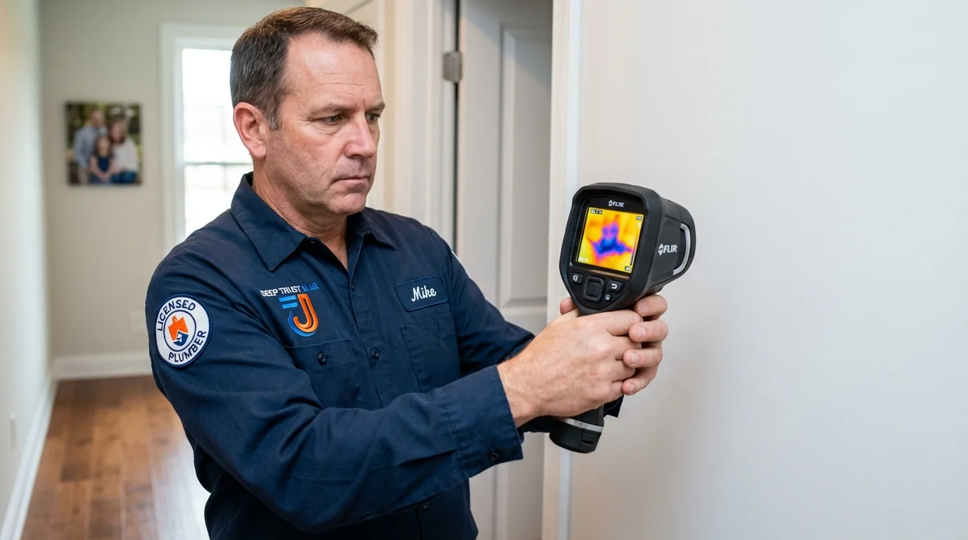Thermal imaging leak detection by Johns Plumbing LLC in Palos Hills